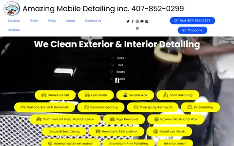 Their site today: the same business's current homepage.